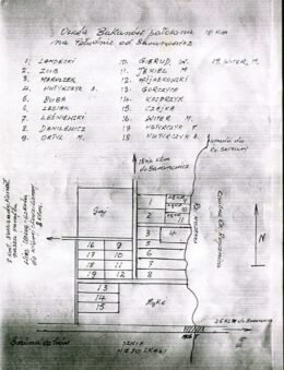Plan of Osada Bakanów